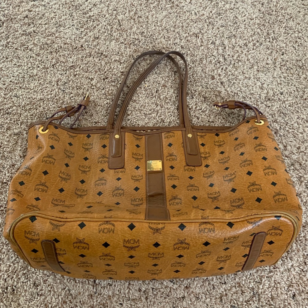 Large MCM monogram tote!